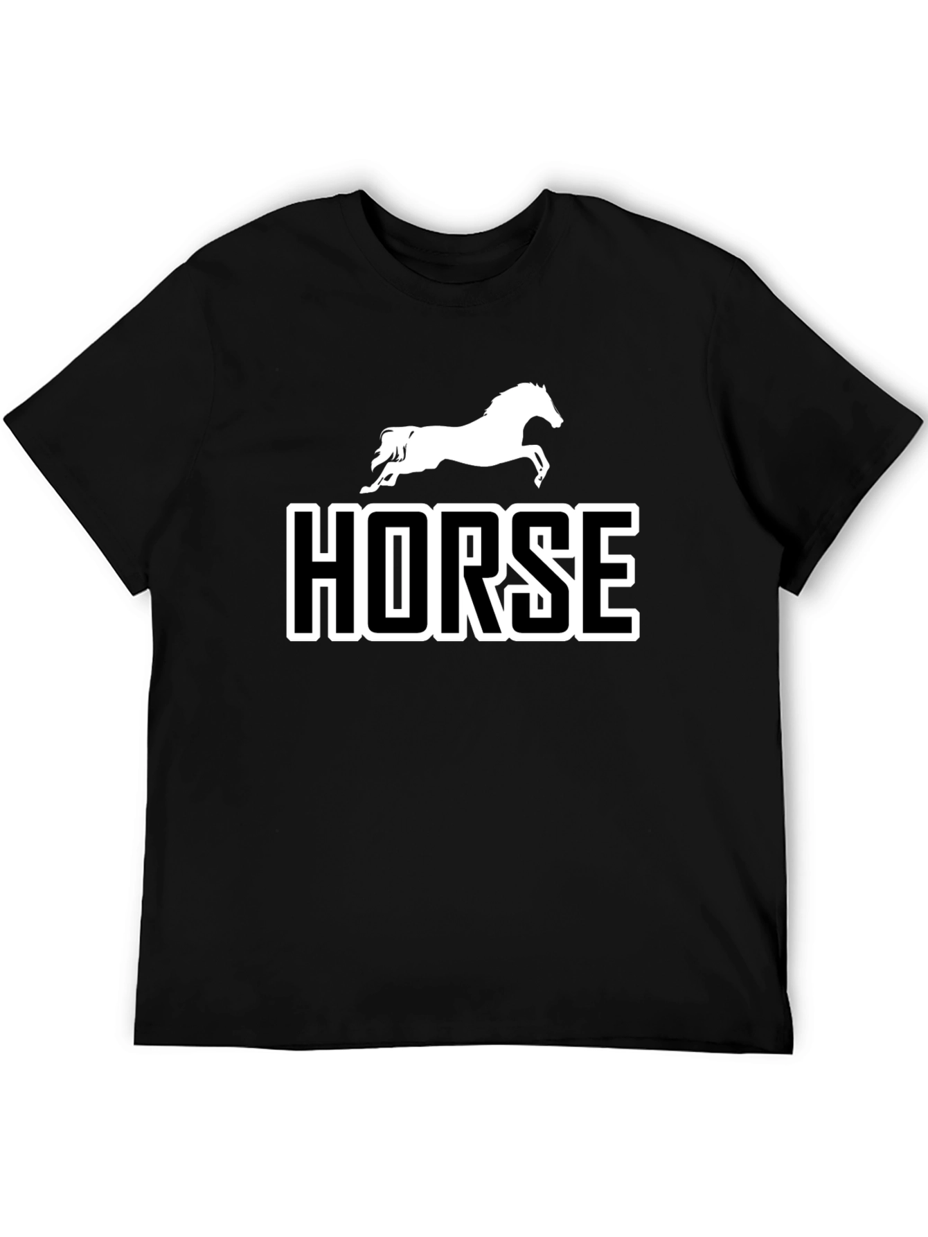 Horse Graphic Black T-Shirt