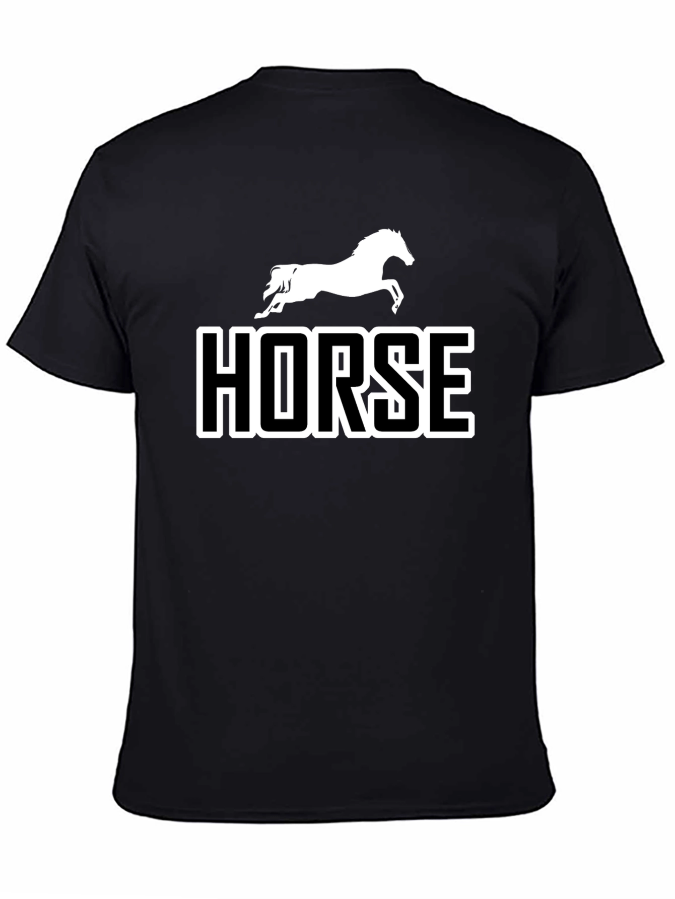 Horse Graphic Black T-Shirt