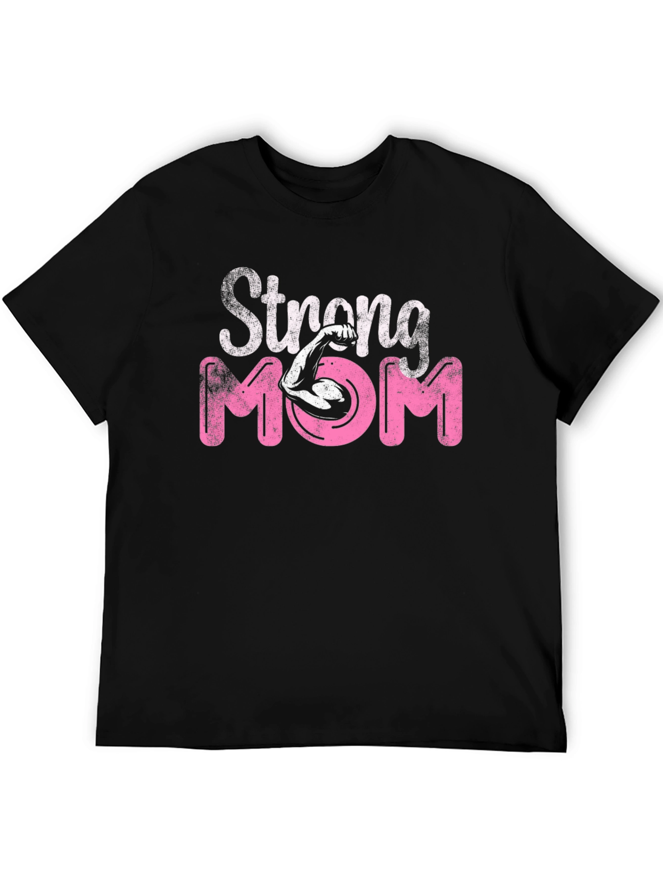 Strong Mom Graphic Tee - Black T-Shirt