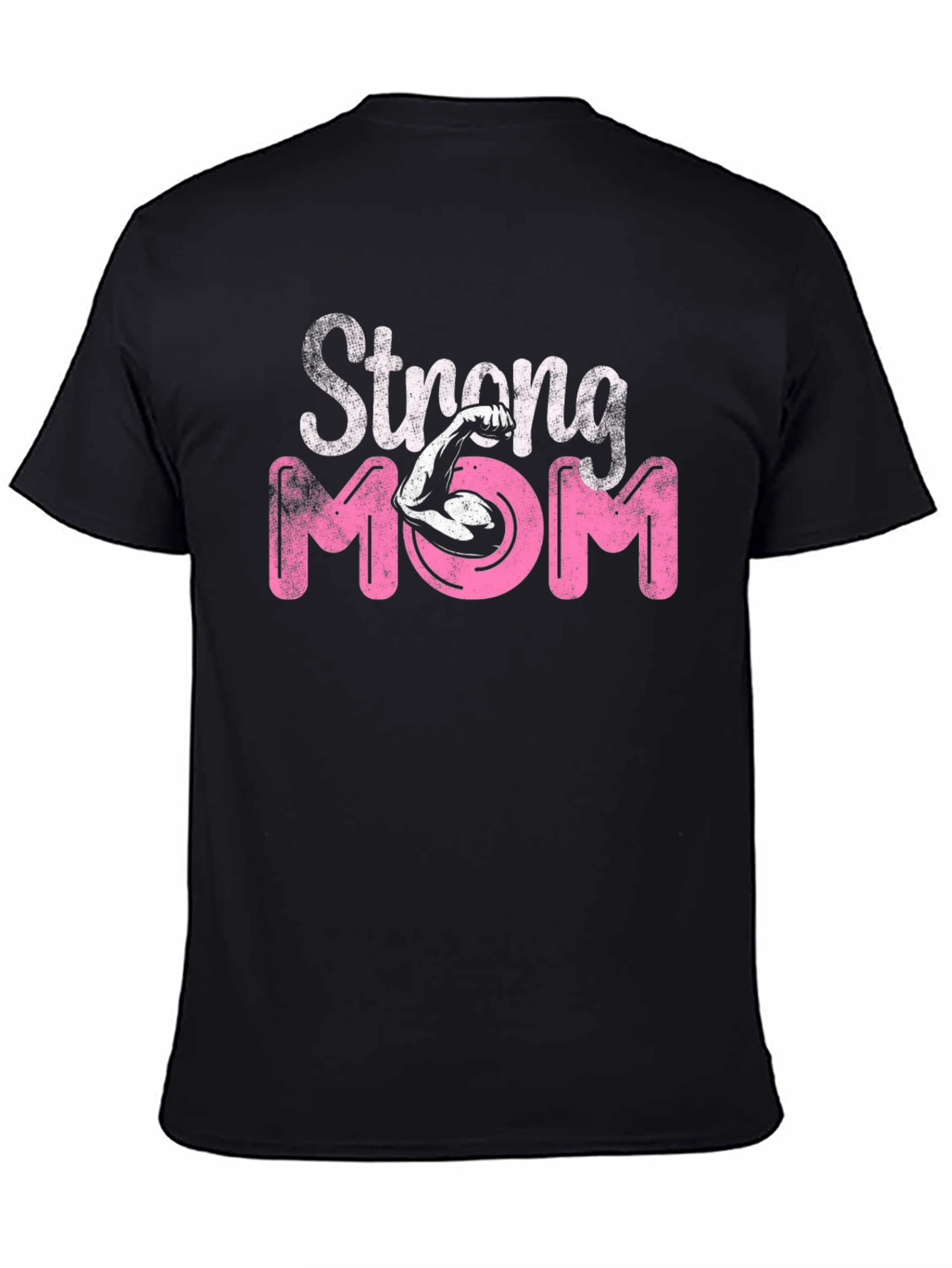 Strong Mom Graphic Tee - Black T-Shirt