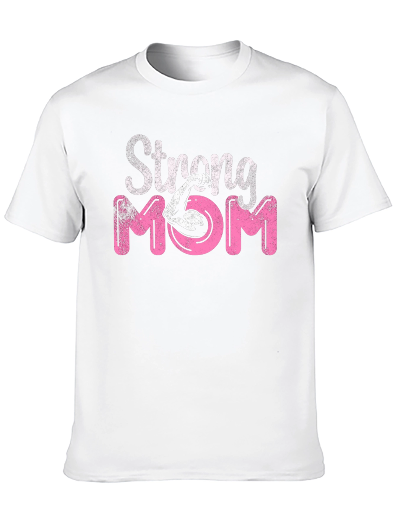 Strong Mom Graphic Tee - Black T-Shirt