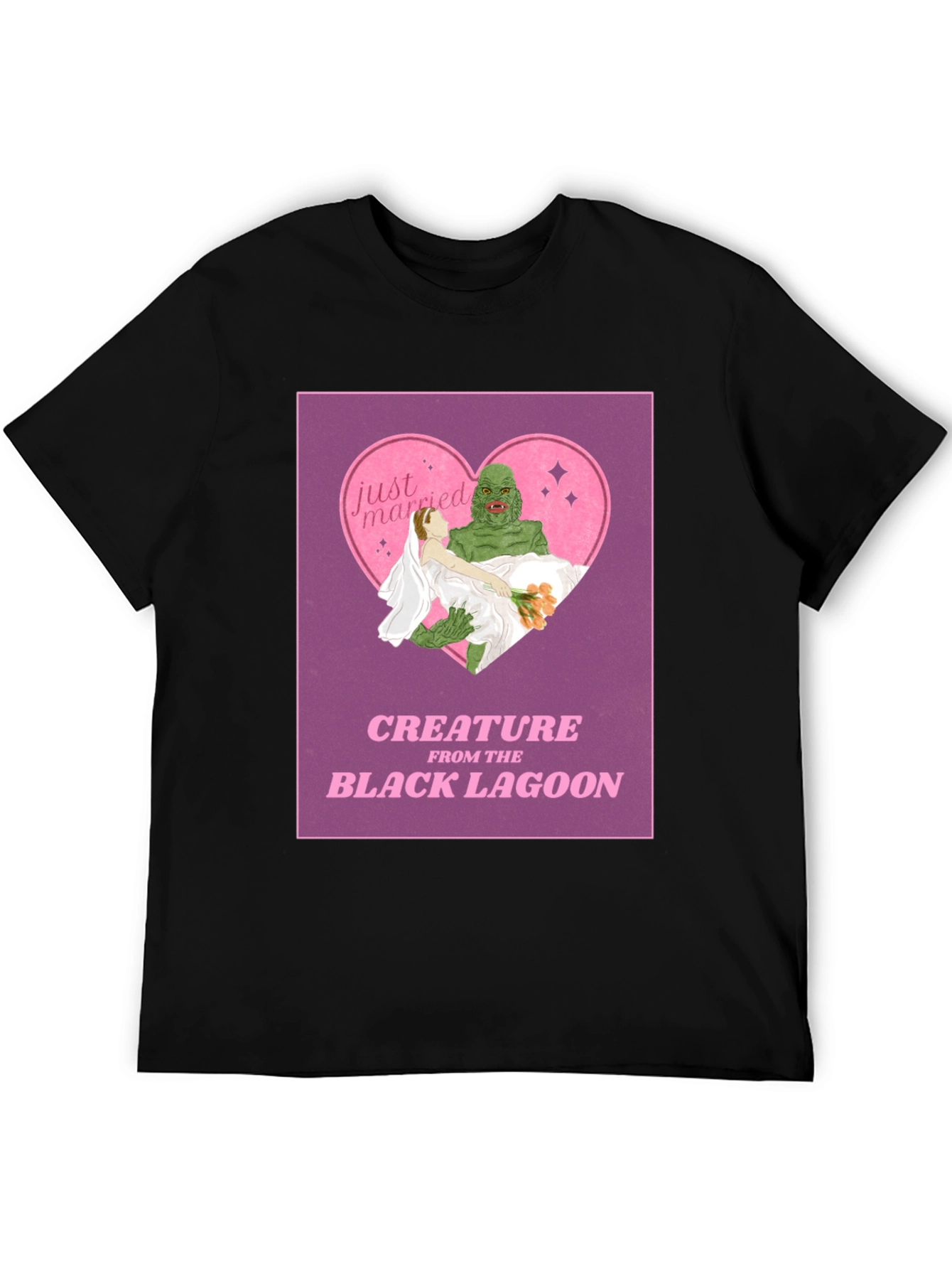 Creature From the Black Lagoon Just Married T-Shirt