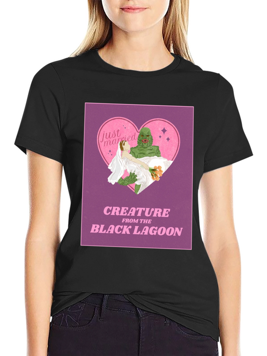 Creature From the Black Lagoon Just Married T-Shirt