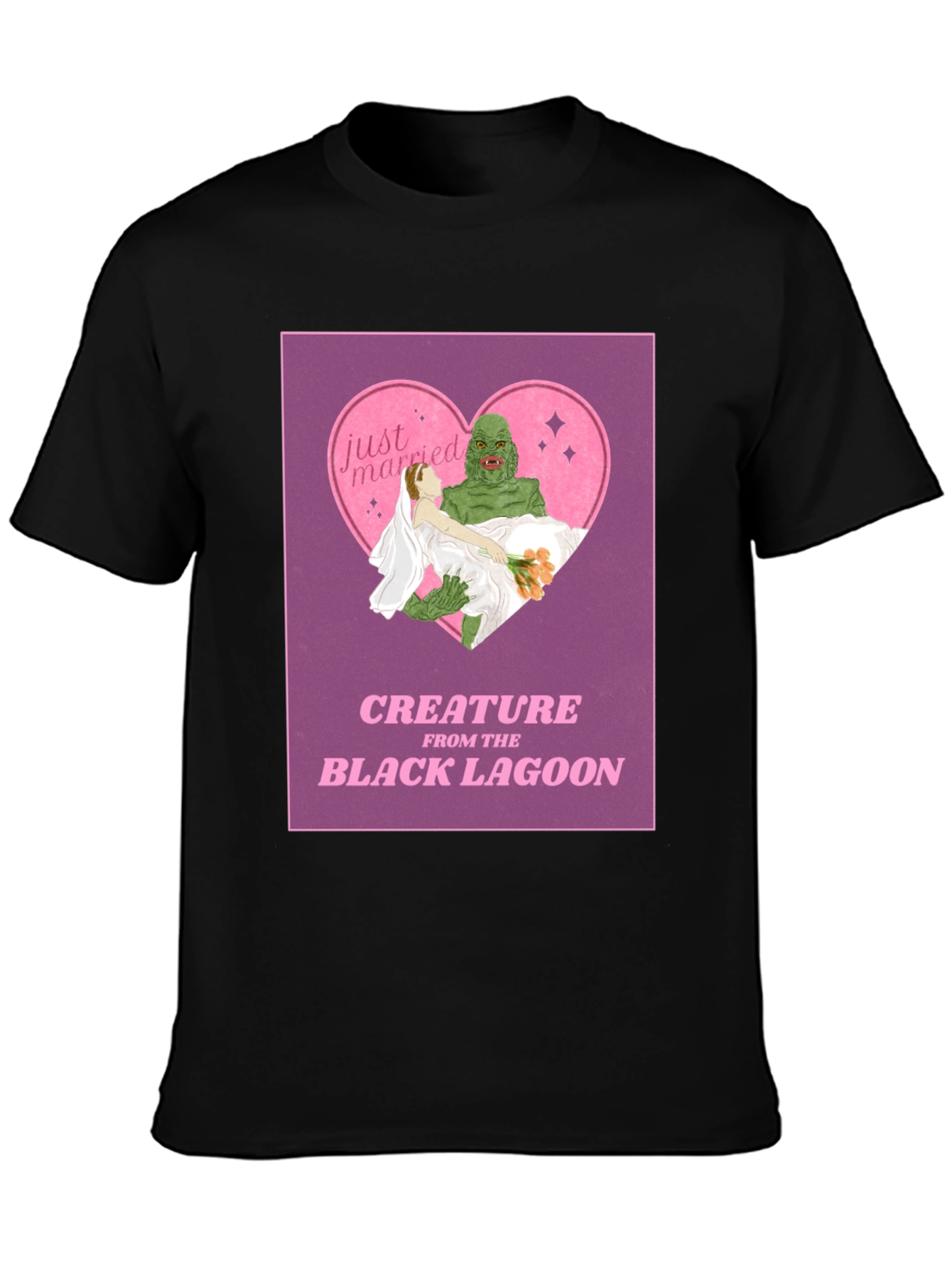 Creature From the Black Lagoon Just Married T-Shirt