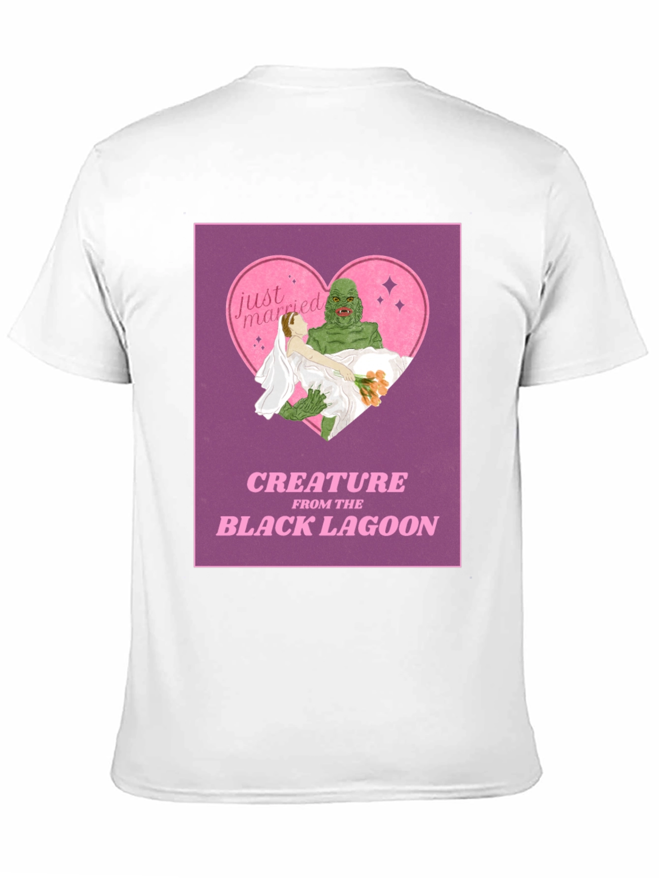 Creature From the Black Lagoon Just Married T-Shirt