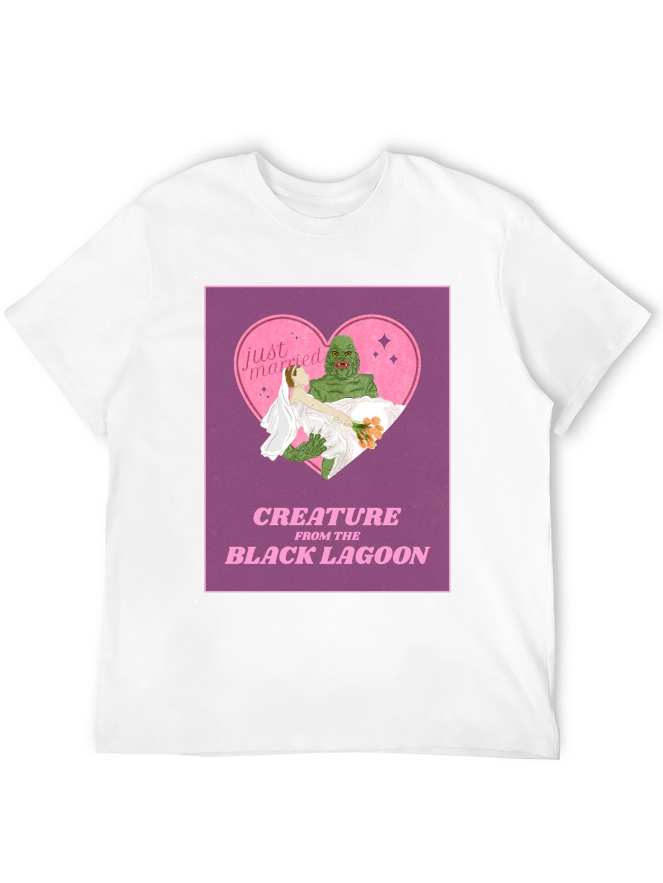 Creature From the Black Lagoon Just Married T-Shirt