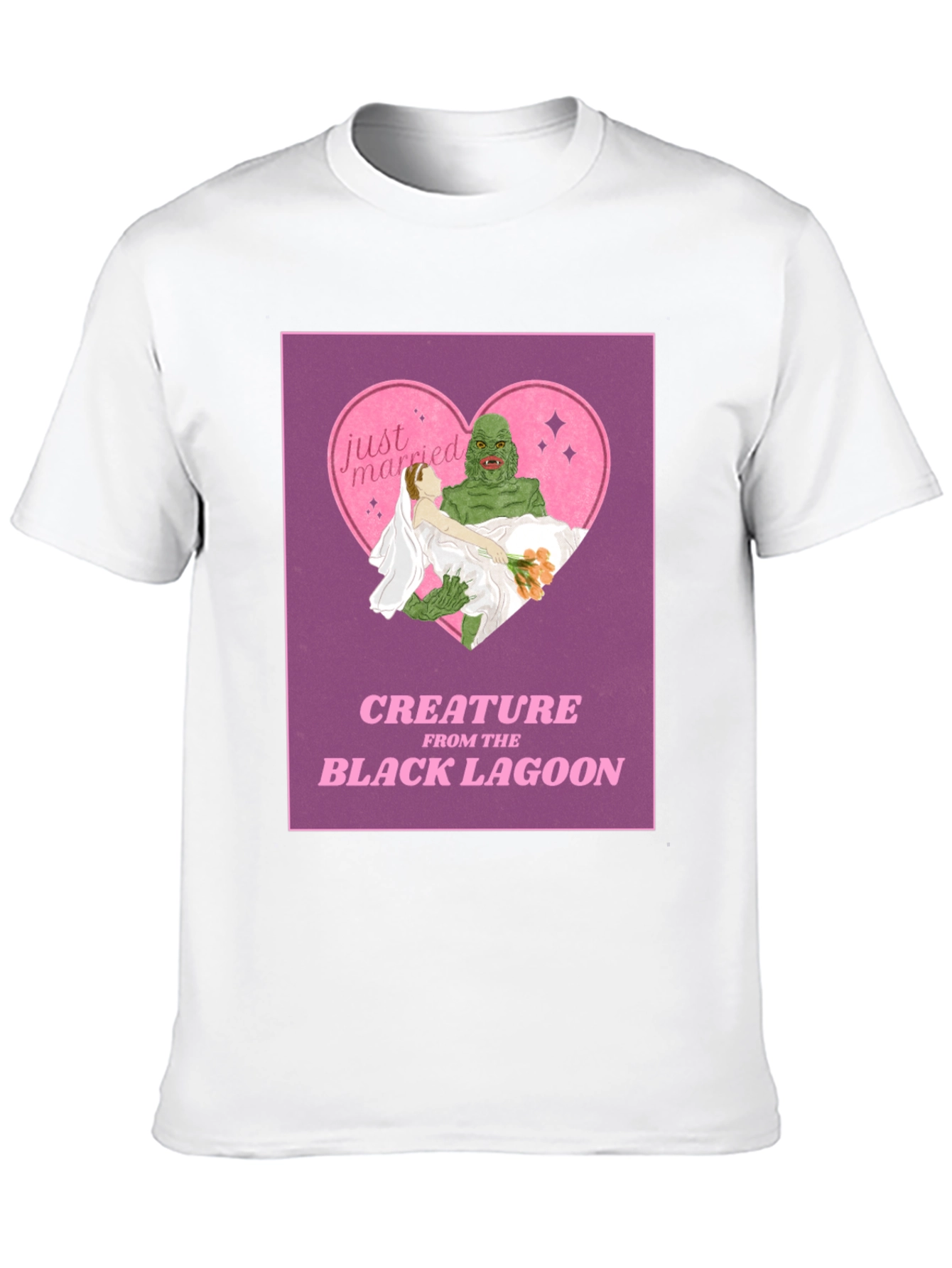 Creature From the Black Lagoon Just Married T-Shirt