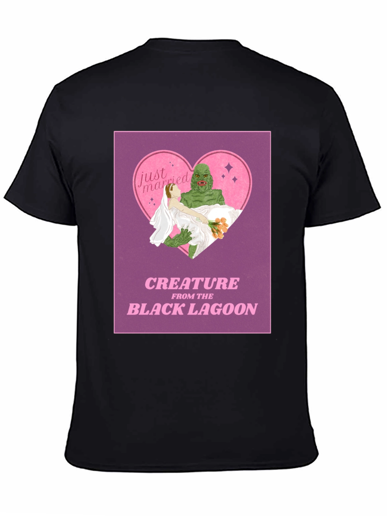 Creature From the Black Lagoon Just Married T-Shirt