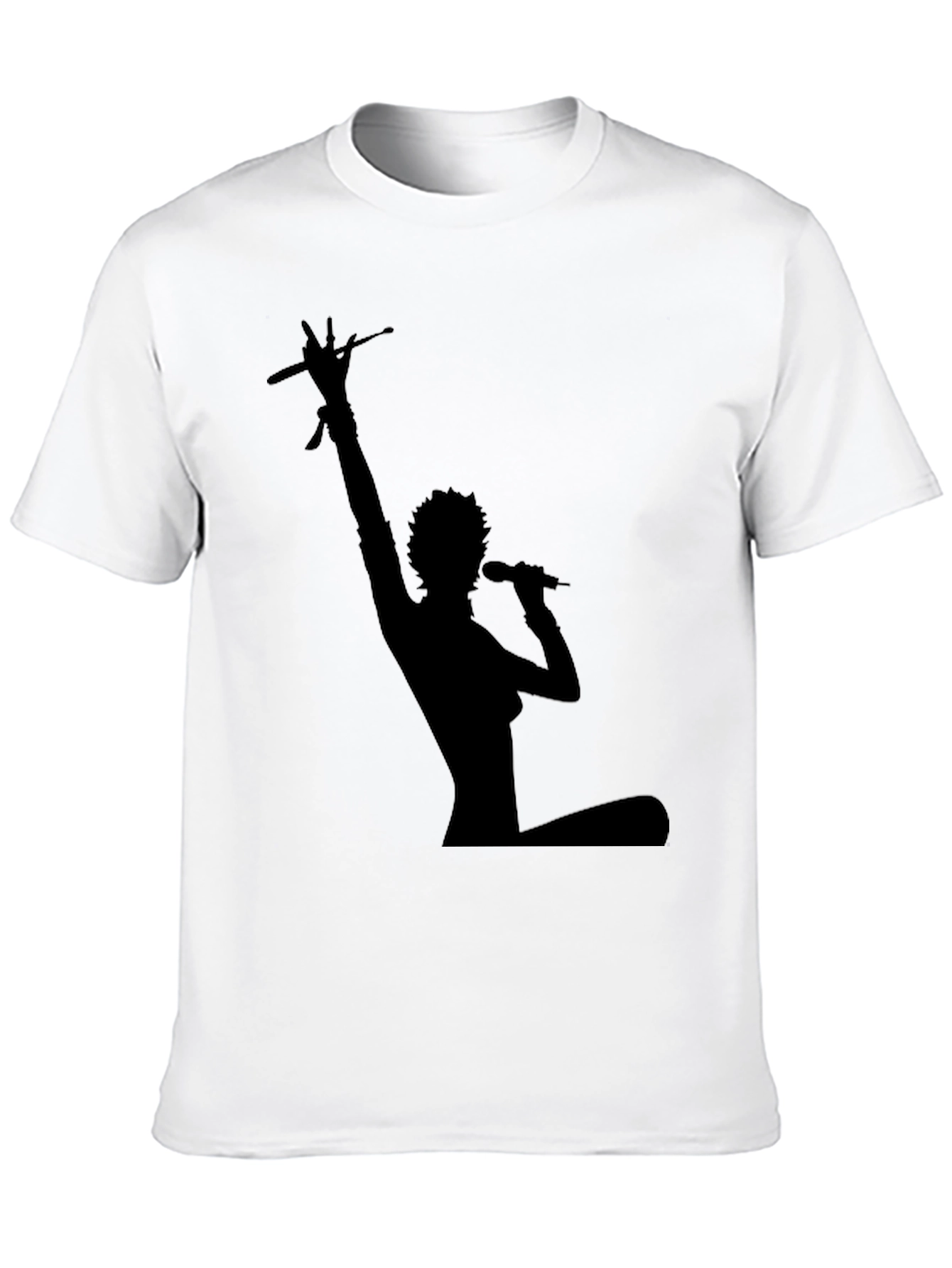 Silhouette Musician Black T-Shirt