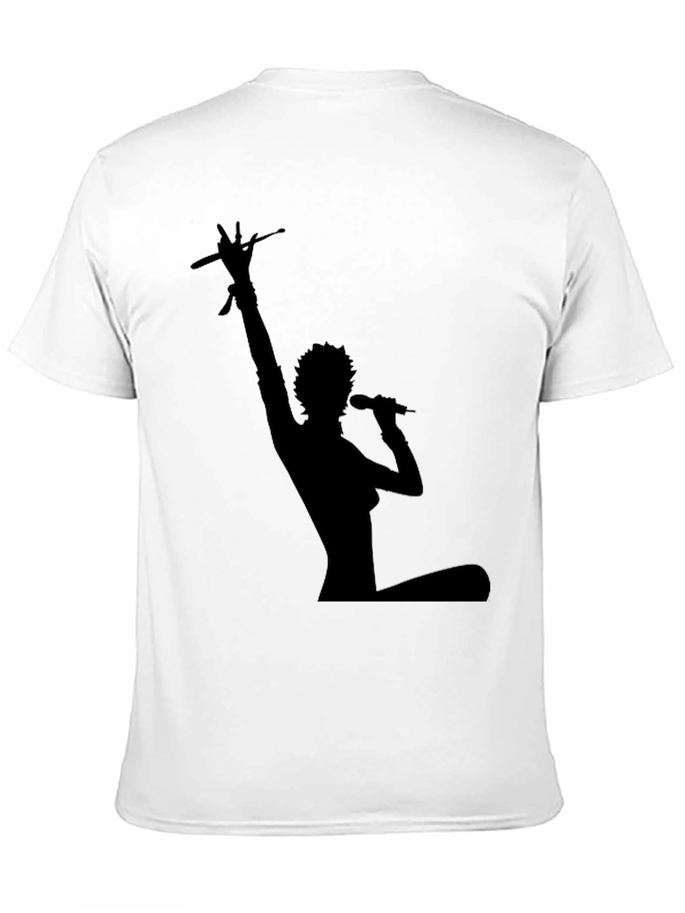 Silhouette Musician Black T-Shirt
