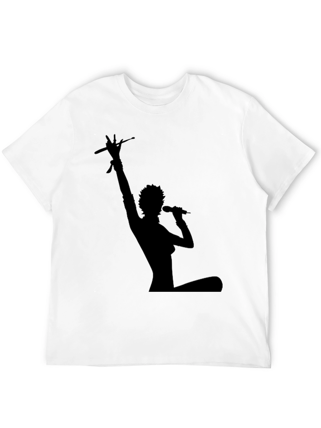 Silhouette Musician Black T-Shirt