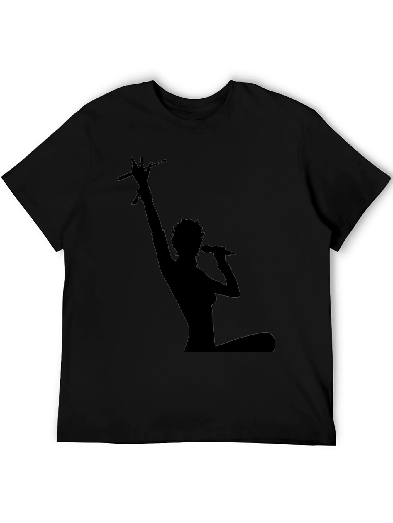 Silhouette Musician Black T-Shirt