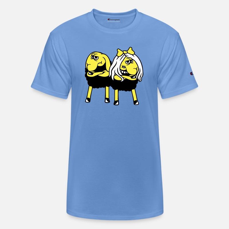 2 Black Sheep Couple Tired Angry Annoyed Offended