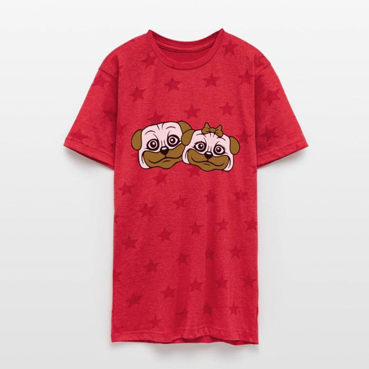 2 Dog Pug Man Woman Couple Two Love Valentines Day