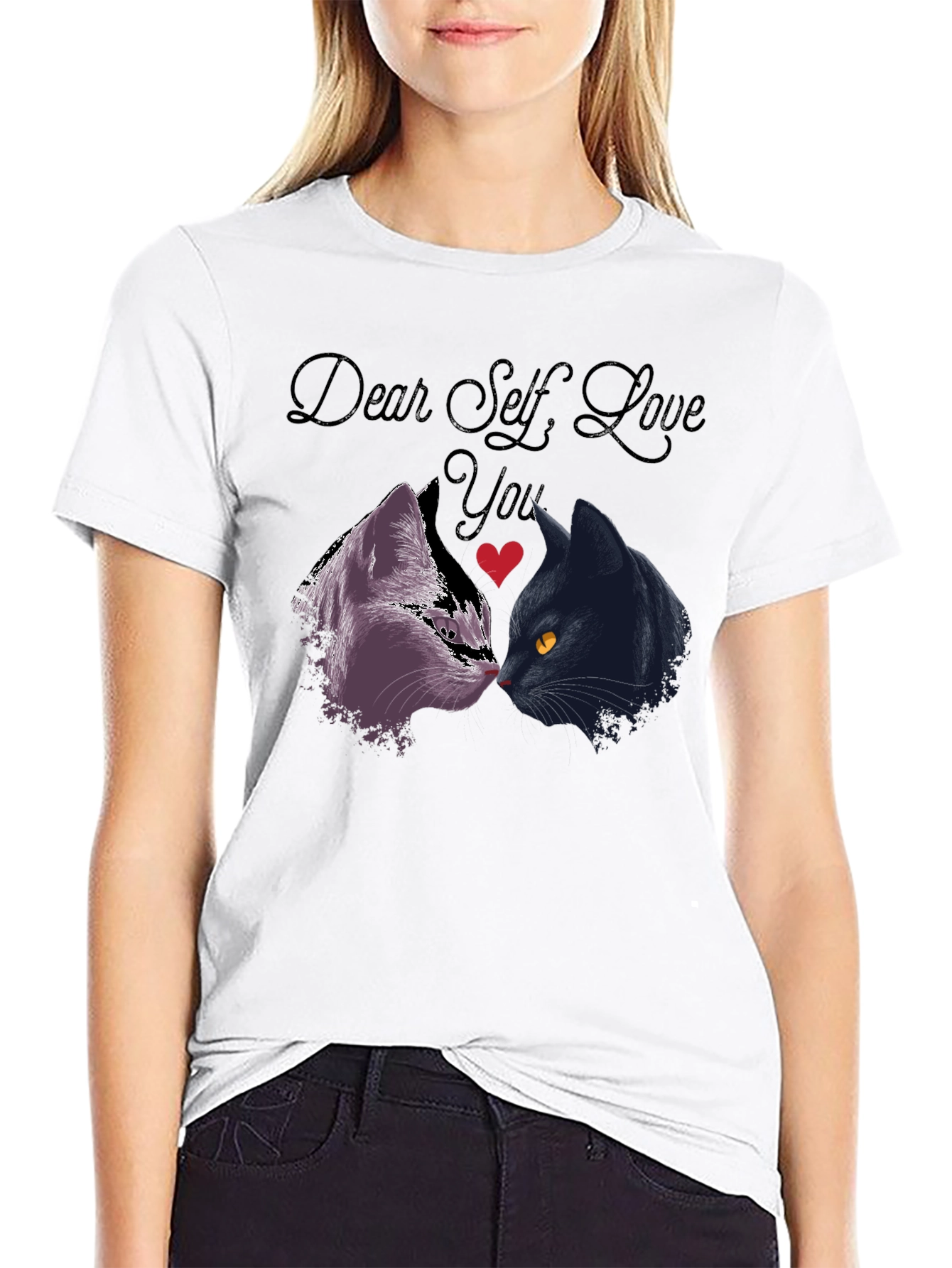 Dear Self Love You Cats Graphic T-Shirt