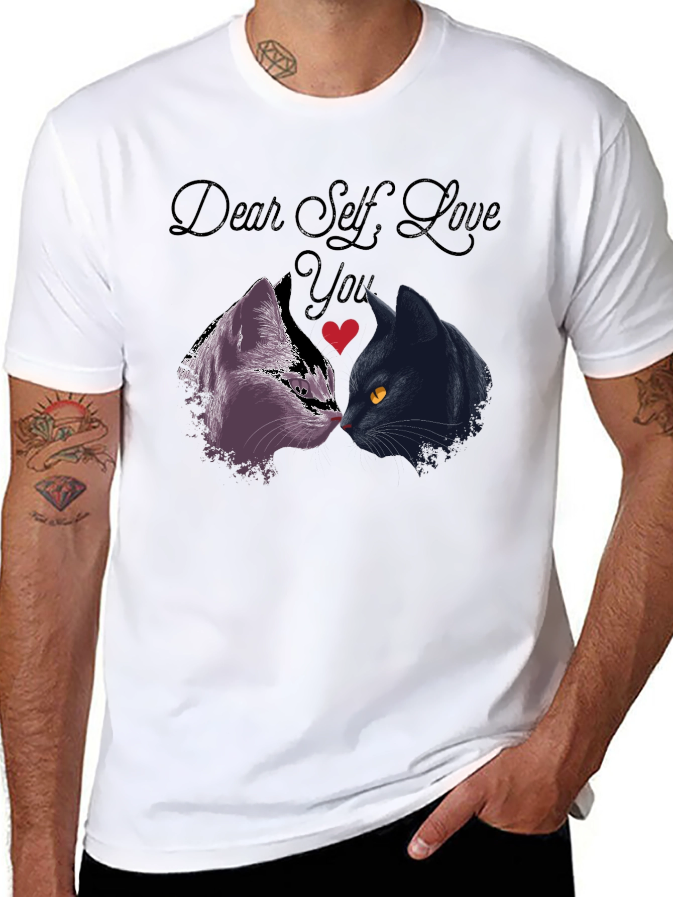 Dear Self Love You Cats Graphic T-Shirt