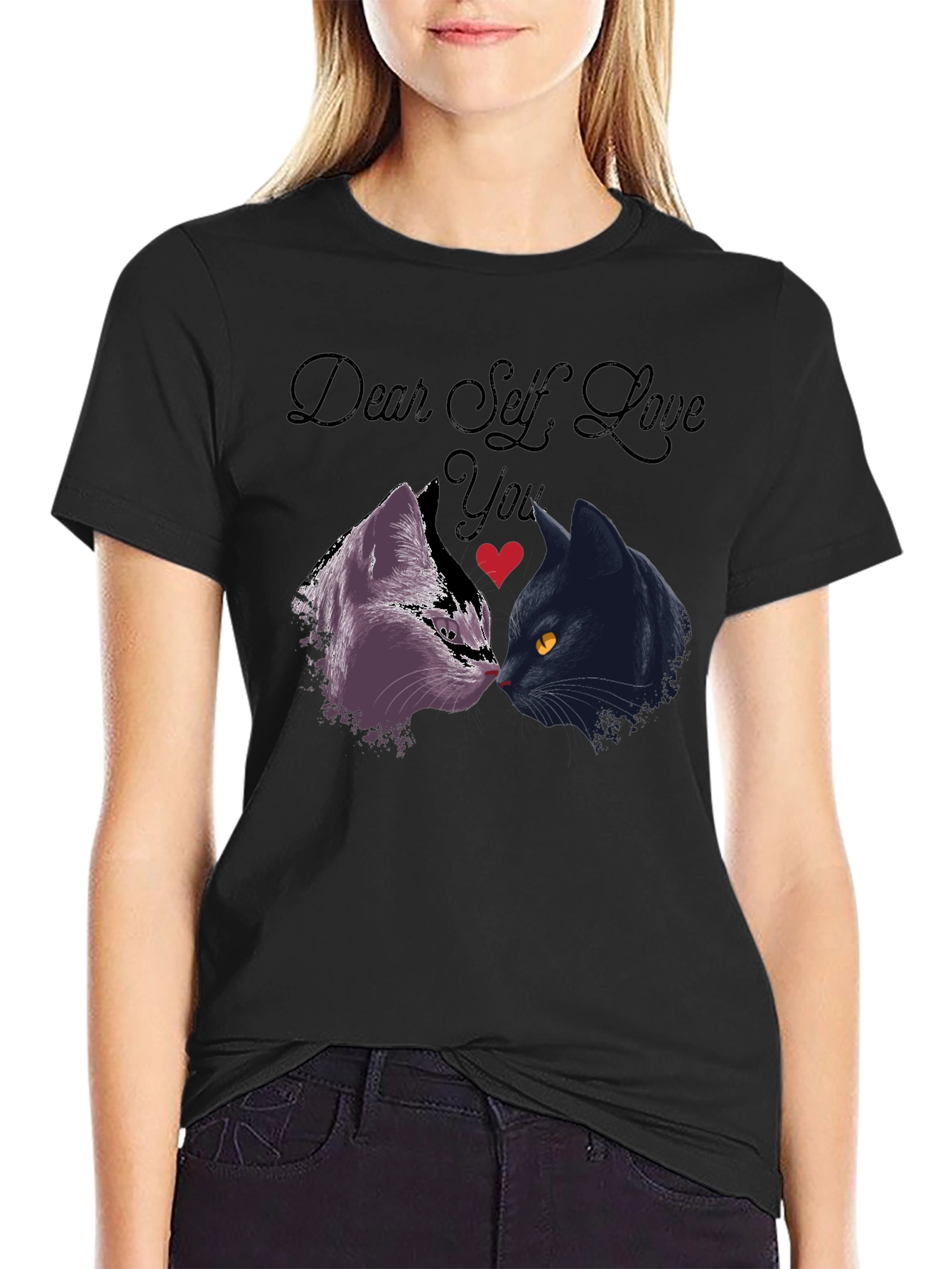 Dear Self Love You Cats Graphic T-Shirt