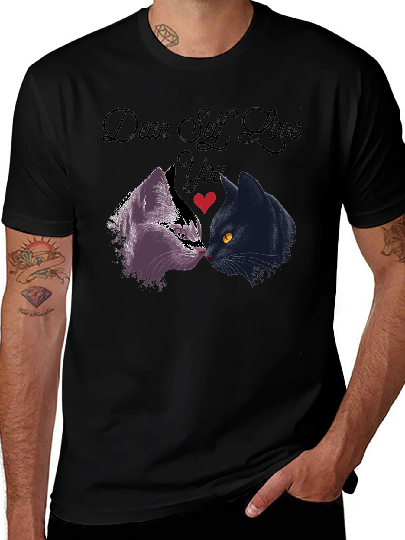 Dear Self Love You Cats Graphic T-Shirt