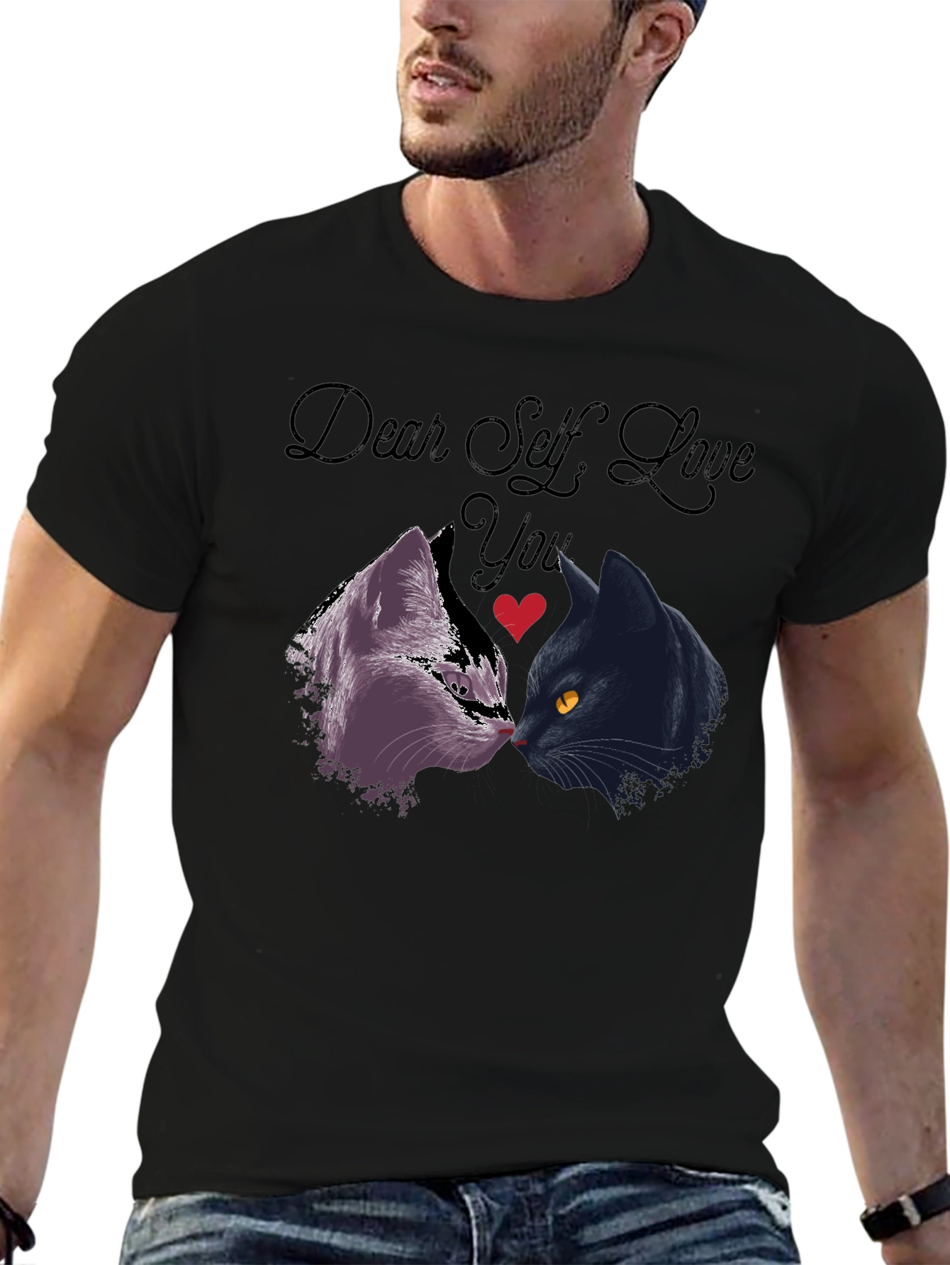Dear Self Love You Cats Graphic T-Shirt