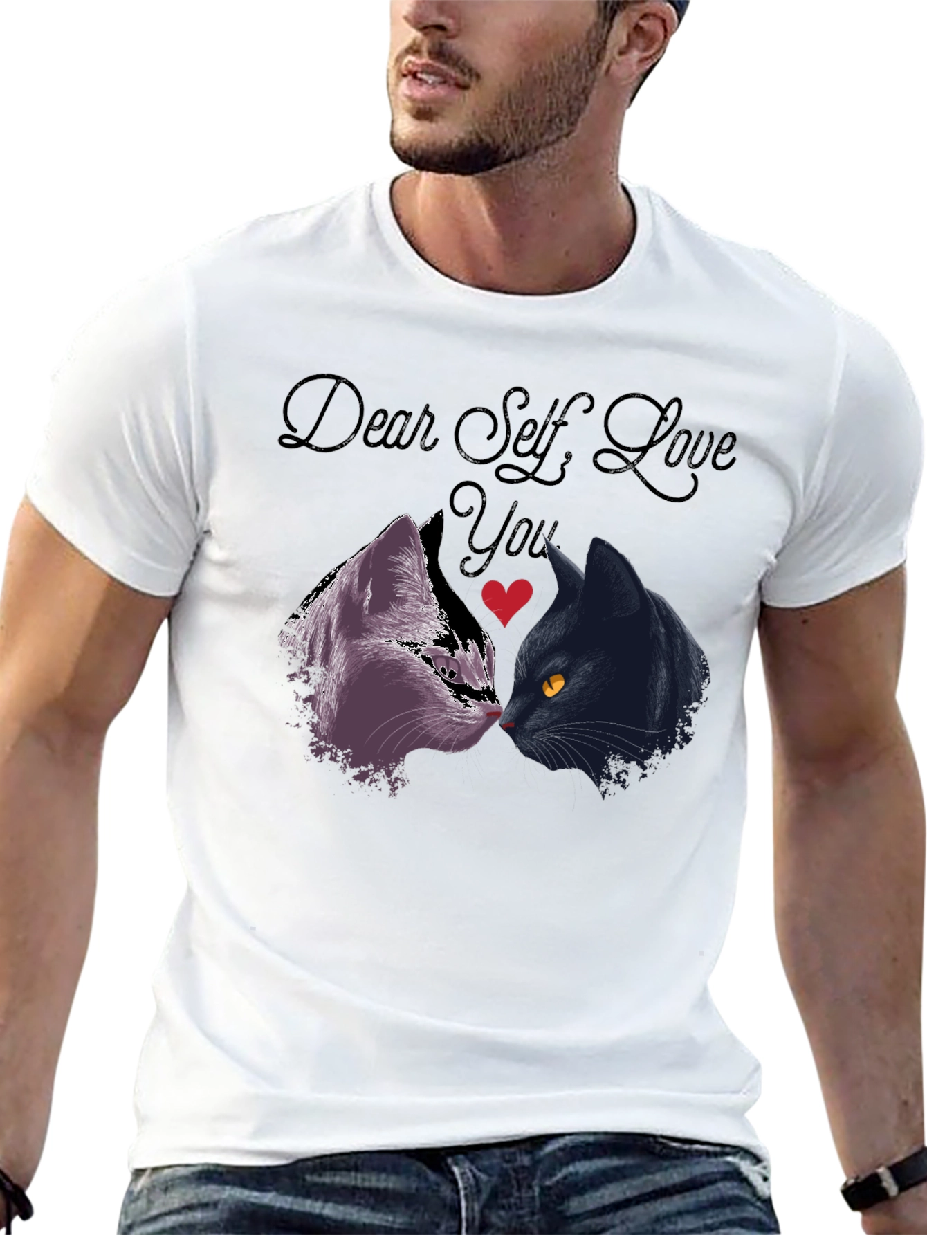 Dear Self Love You Cats Graphic T-Shirt