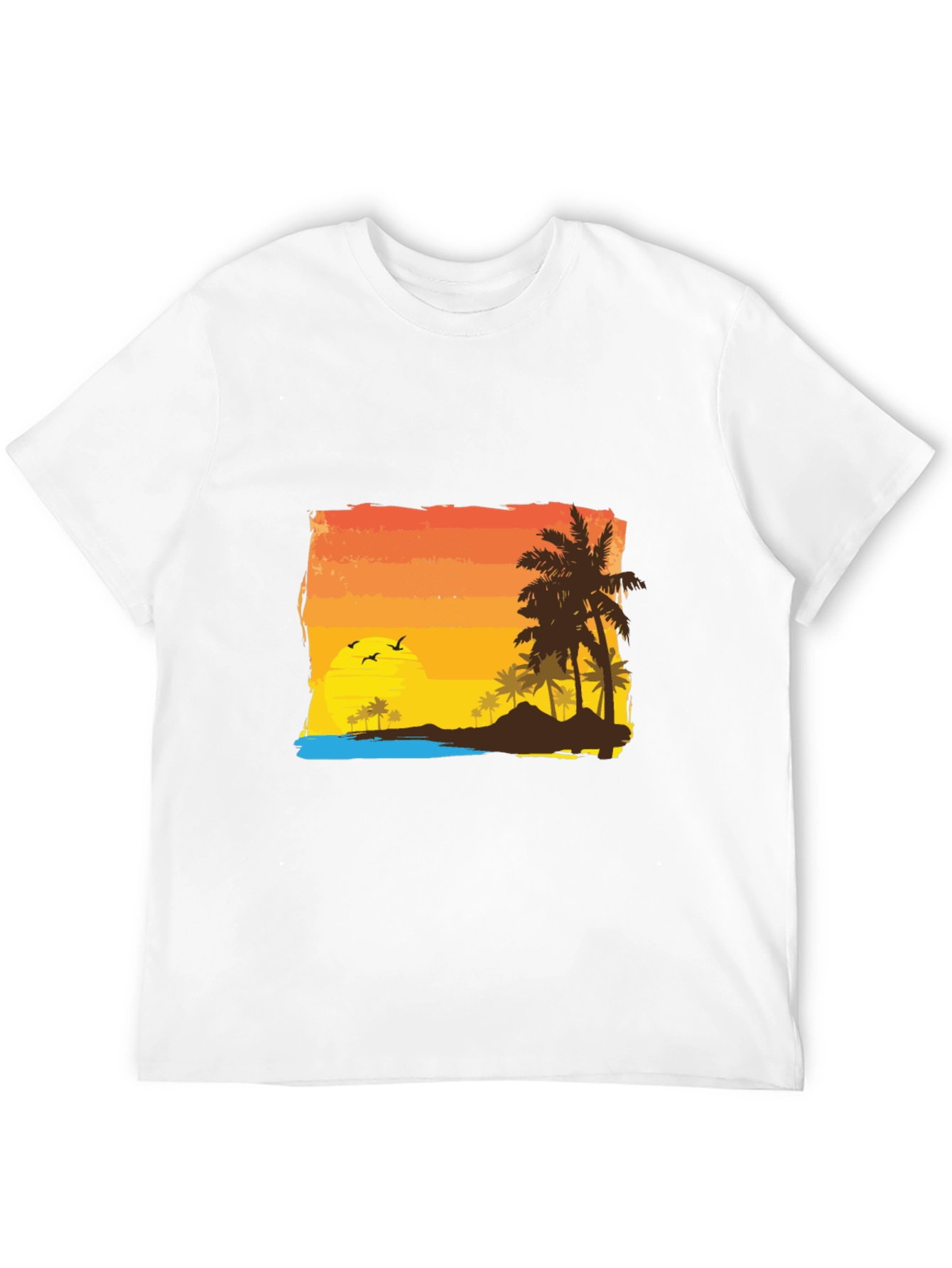 Tropical Sunset Graphic Tee - Island Vibes