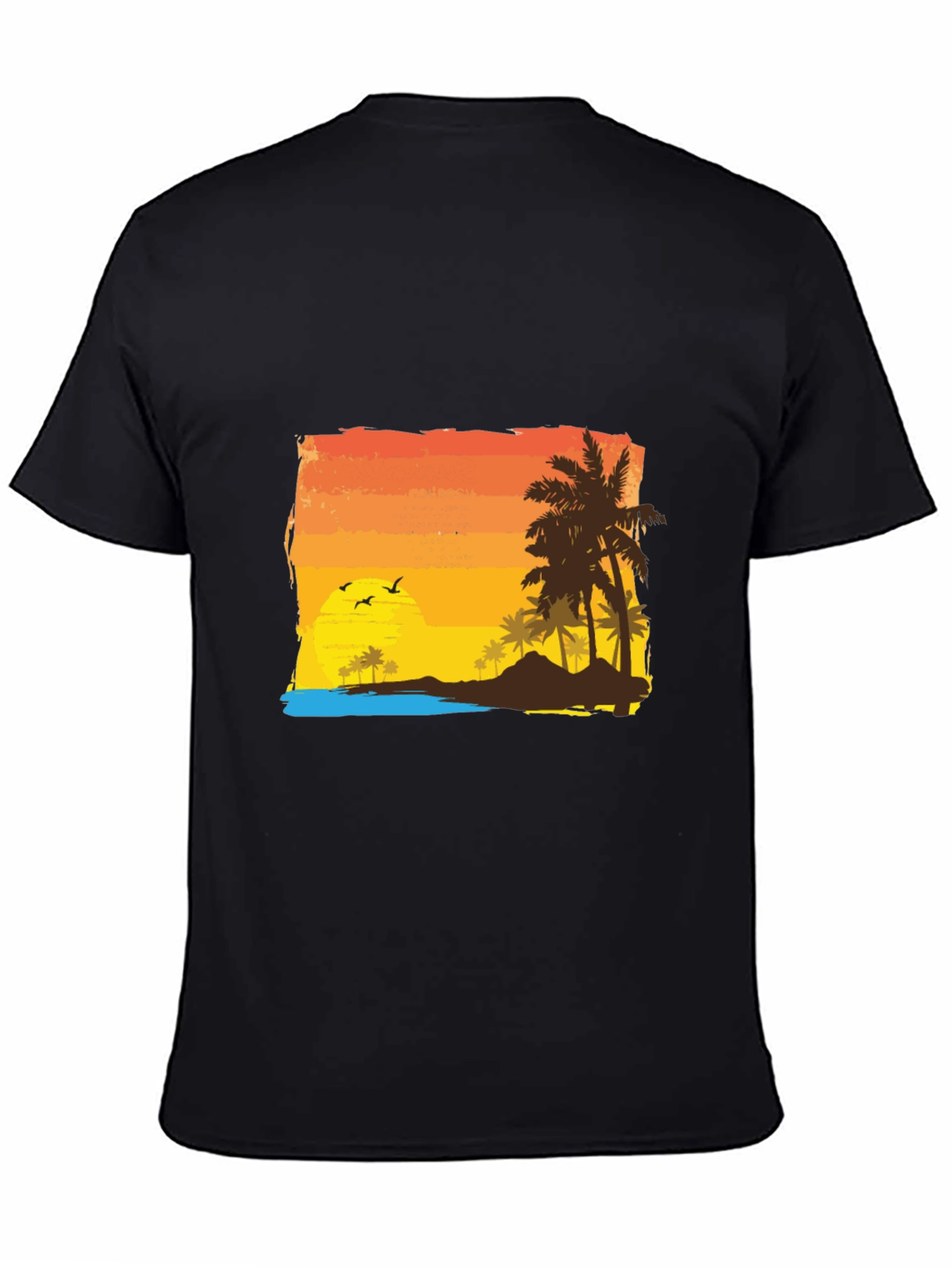 Tropical Sunset Graphic Tee - Island Vibes