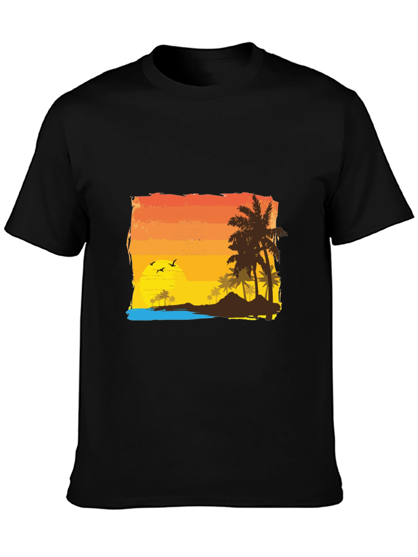 Tropical Sunset Graphic Tee - Island Vibes