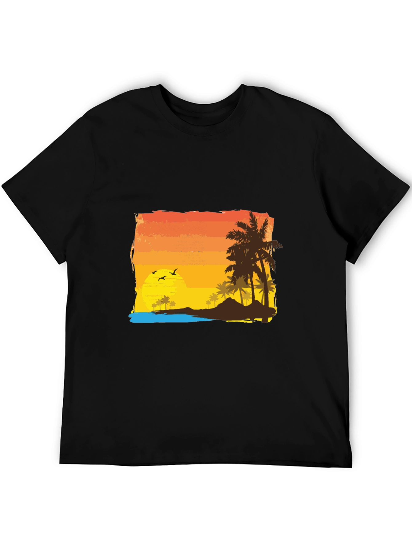 Tropical Sunset Graphic Tee - Island Vibes