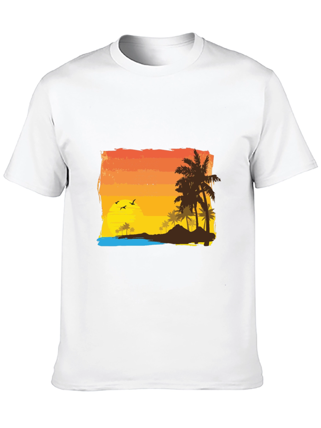 Tropical Sunset Graphic Tee - Island Vibes