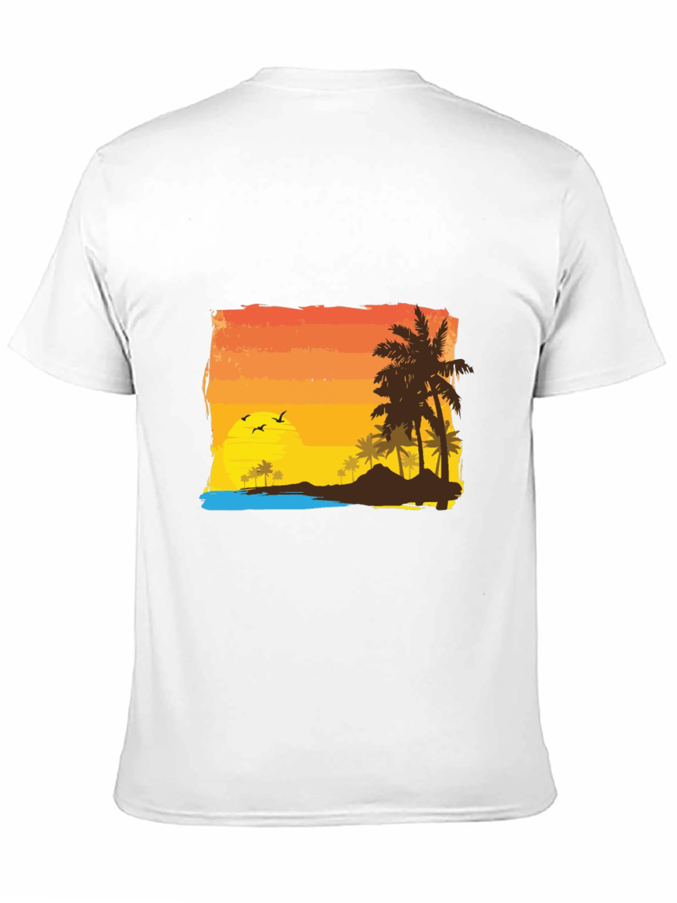 Tropical Sunset Graphic Tee - Island Vibes