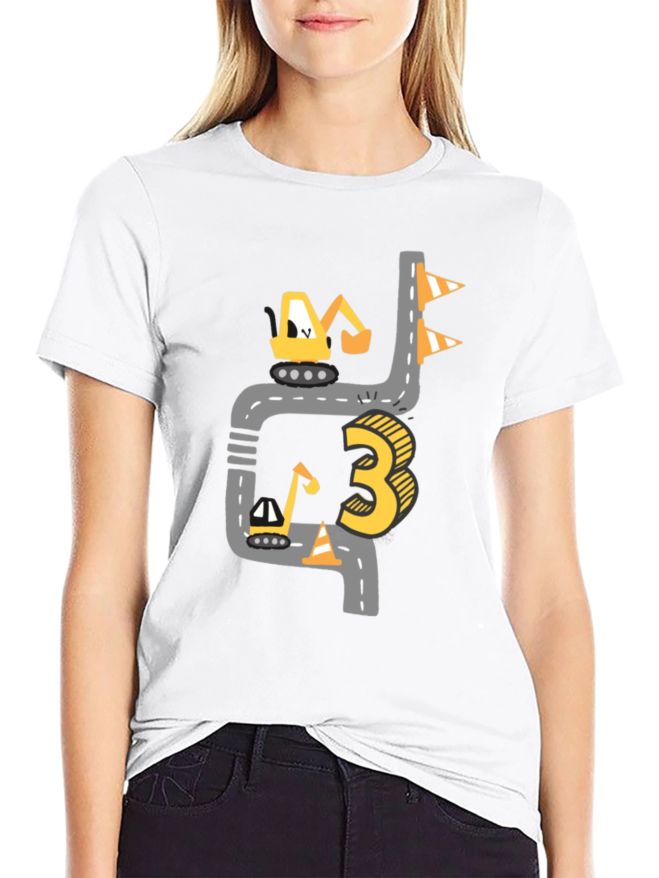 Construction 3rd Birthday Boy T-Shirt