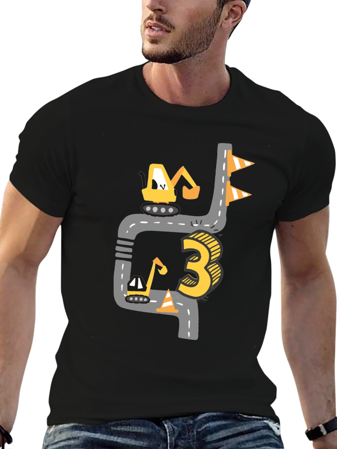 Construction 3rd Birthday Boy T-Shirt