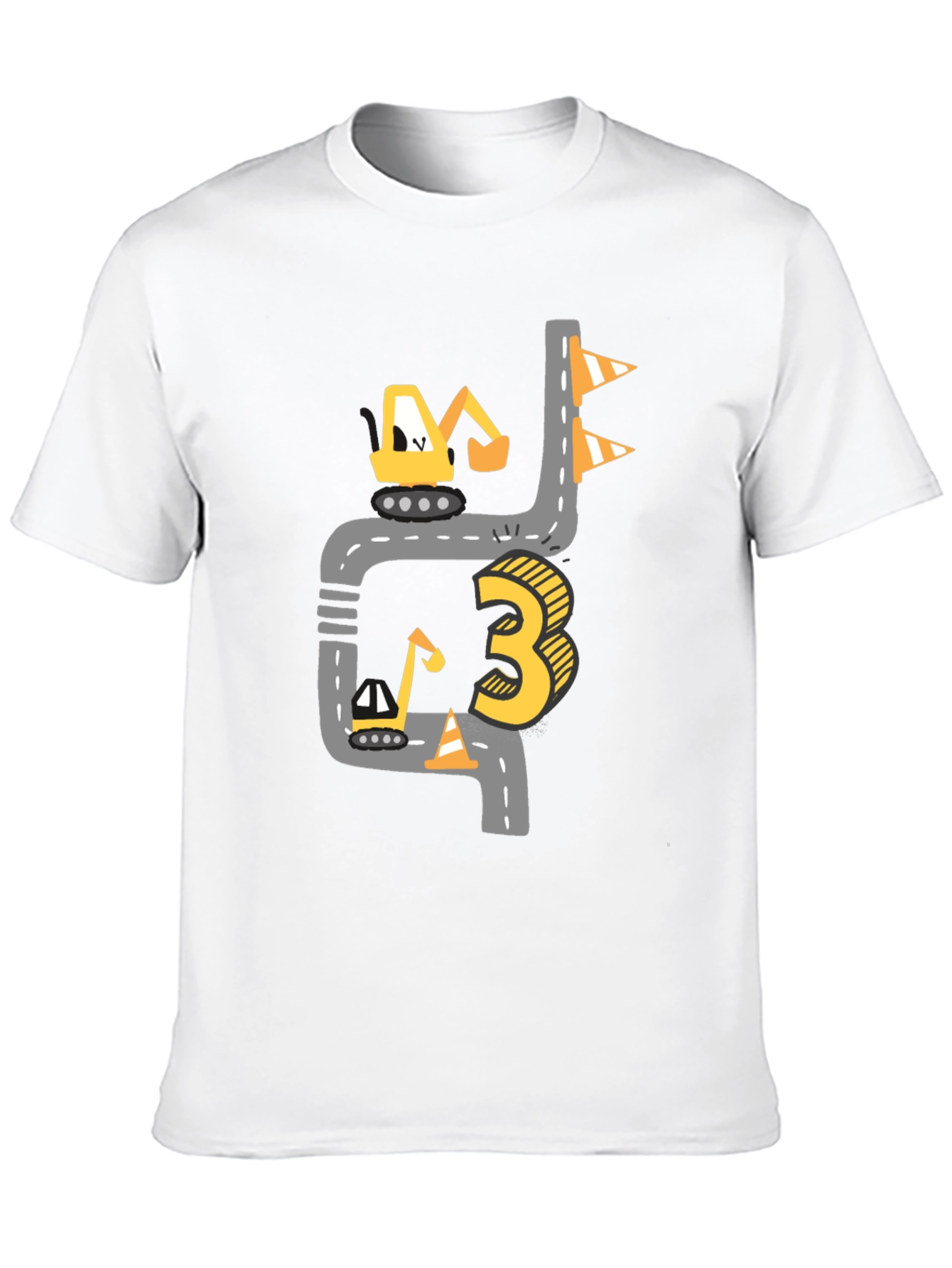 Construction 3rd Birthday Boy T-Shirt
