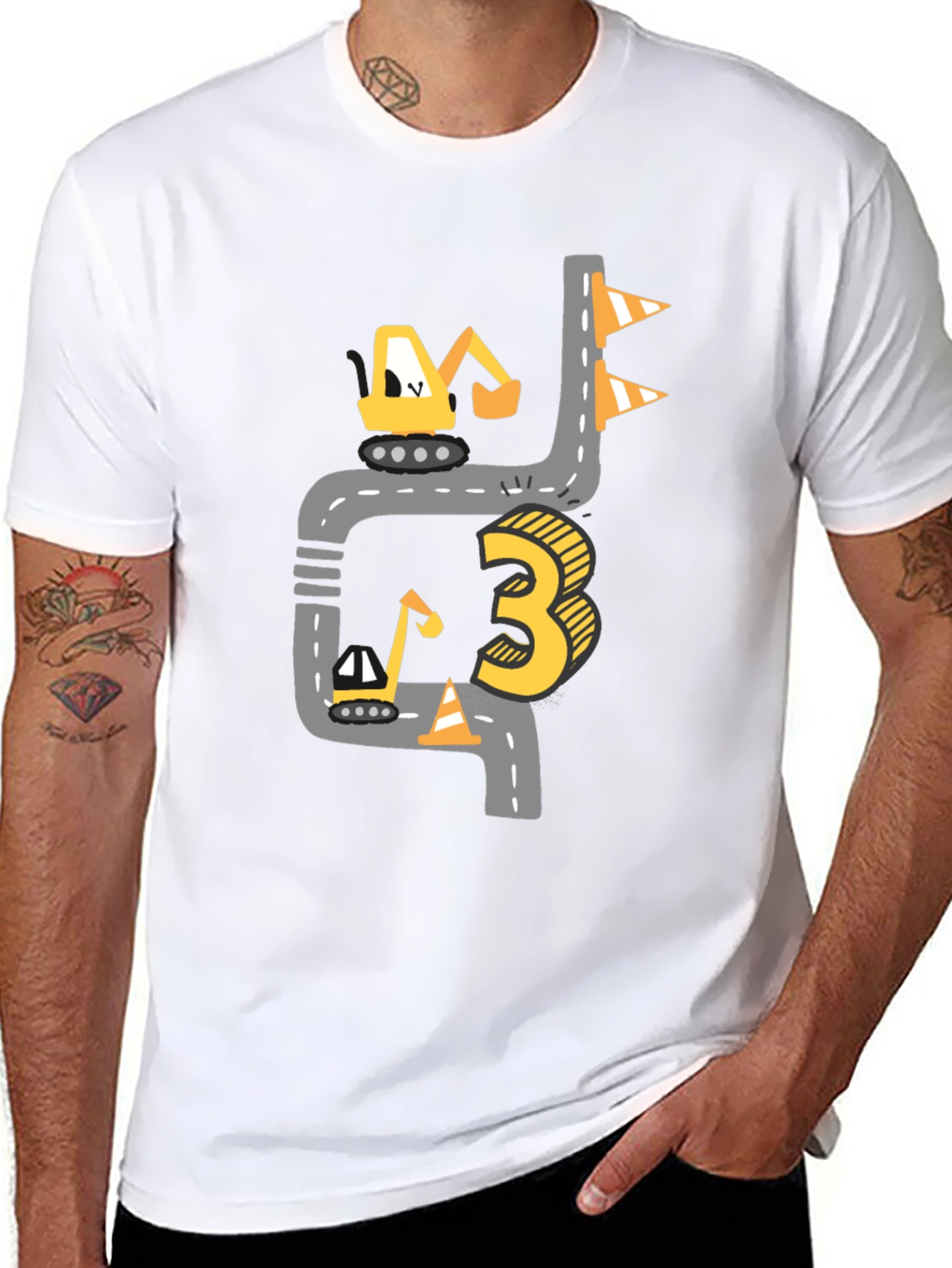 Construction 3rd Birthday Boy T-Shirt