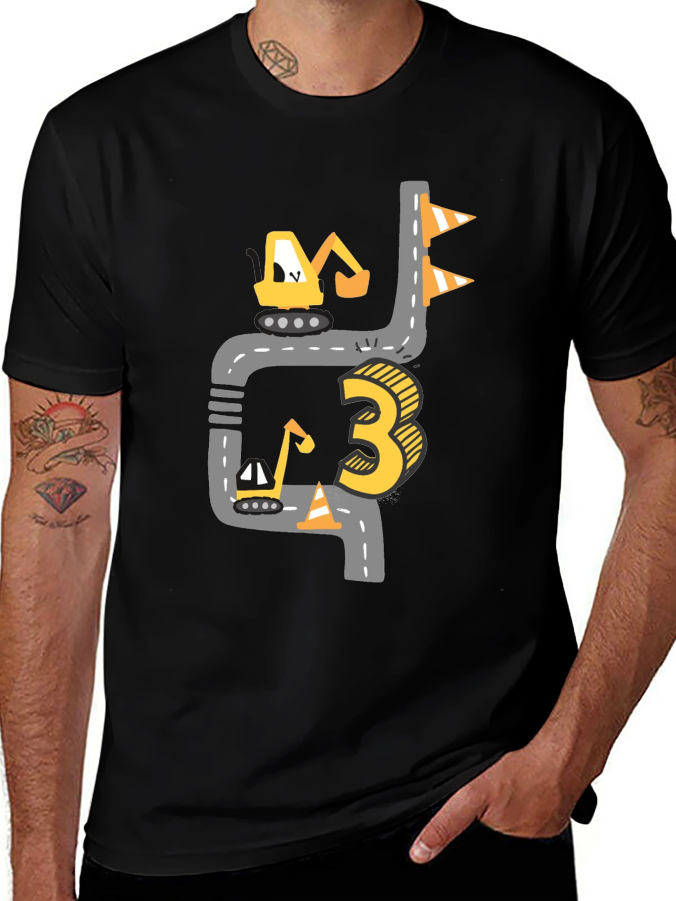 Construction 3rd Birthday Boy T-Shirt