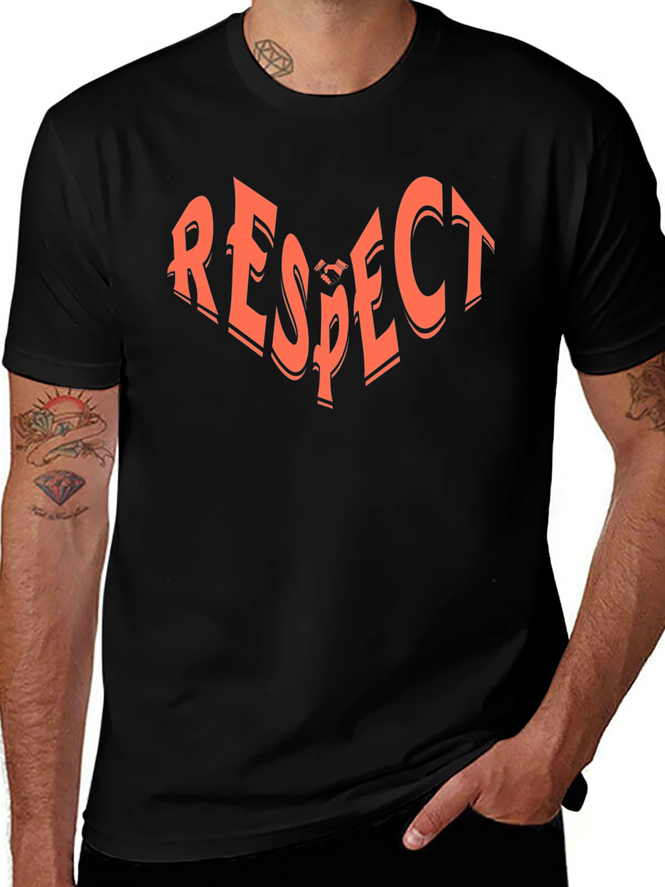 Respect Graphic T-Shirt - Casual Wear