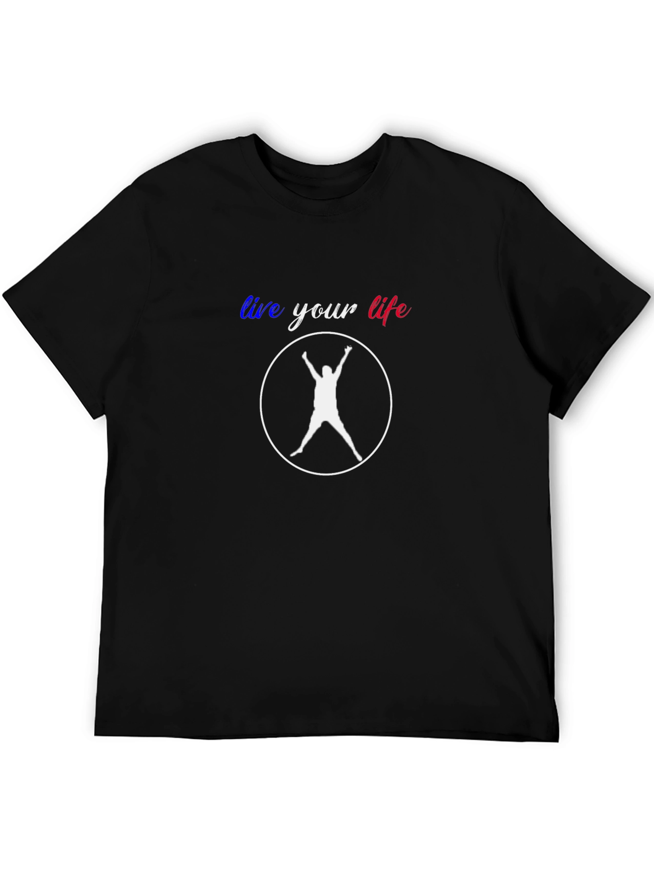 Live Your Life Graphic Tee - Black