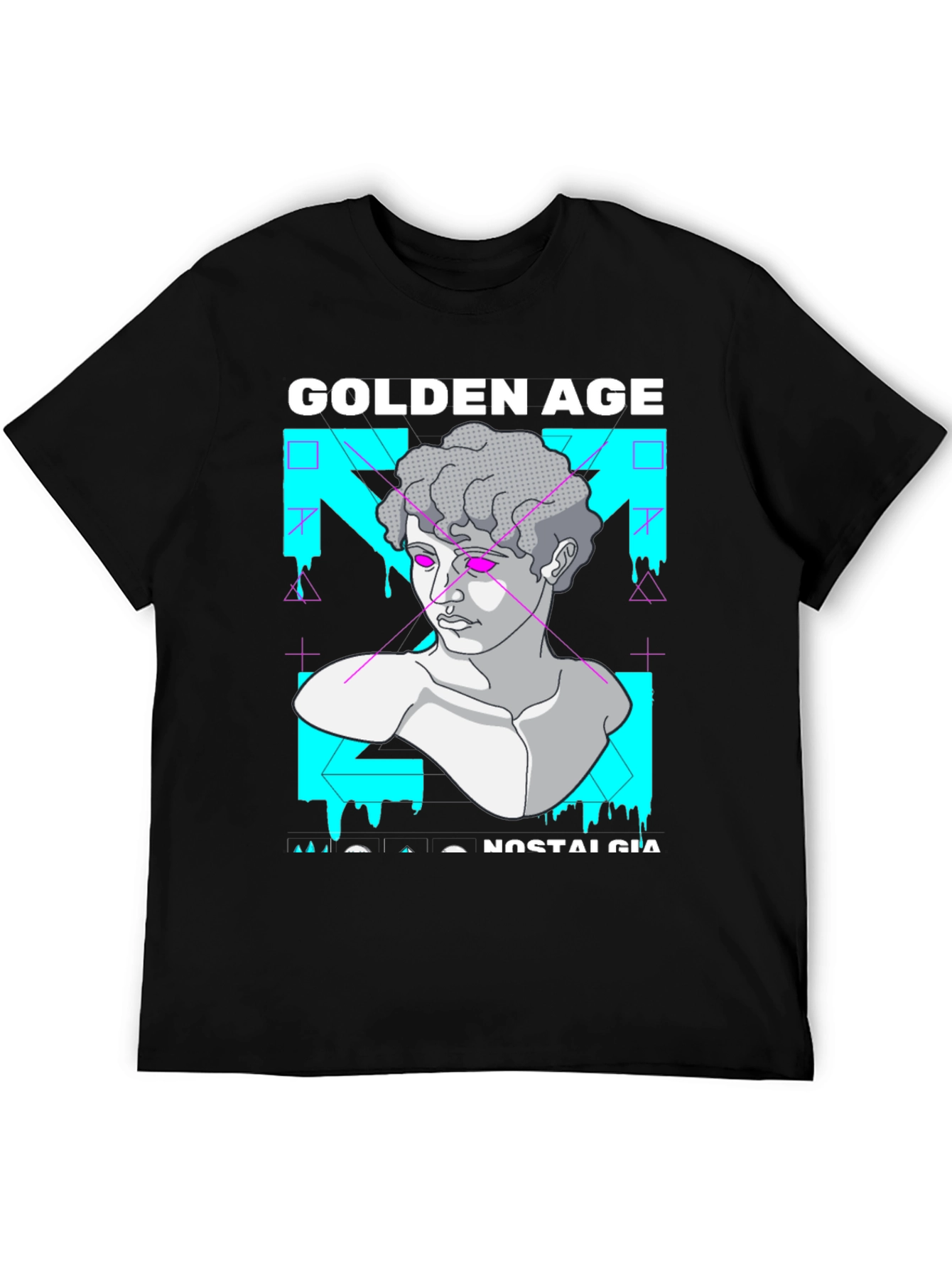 Golden Age Nostalgia Graphic Print T-Shirt