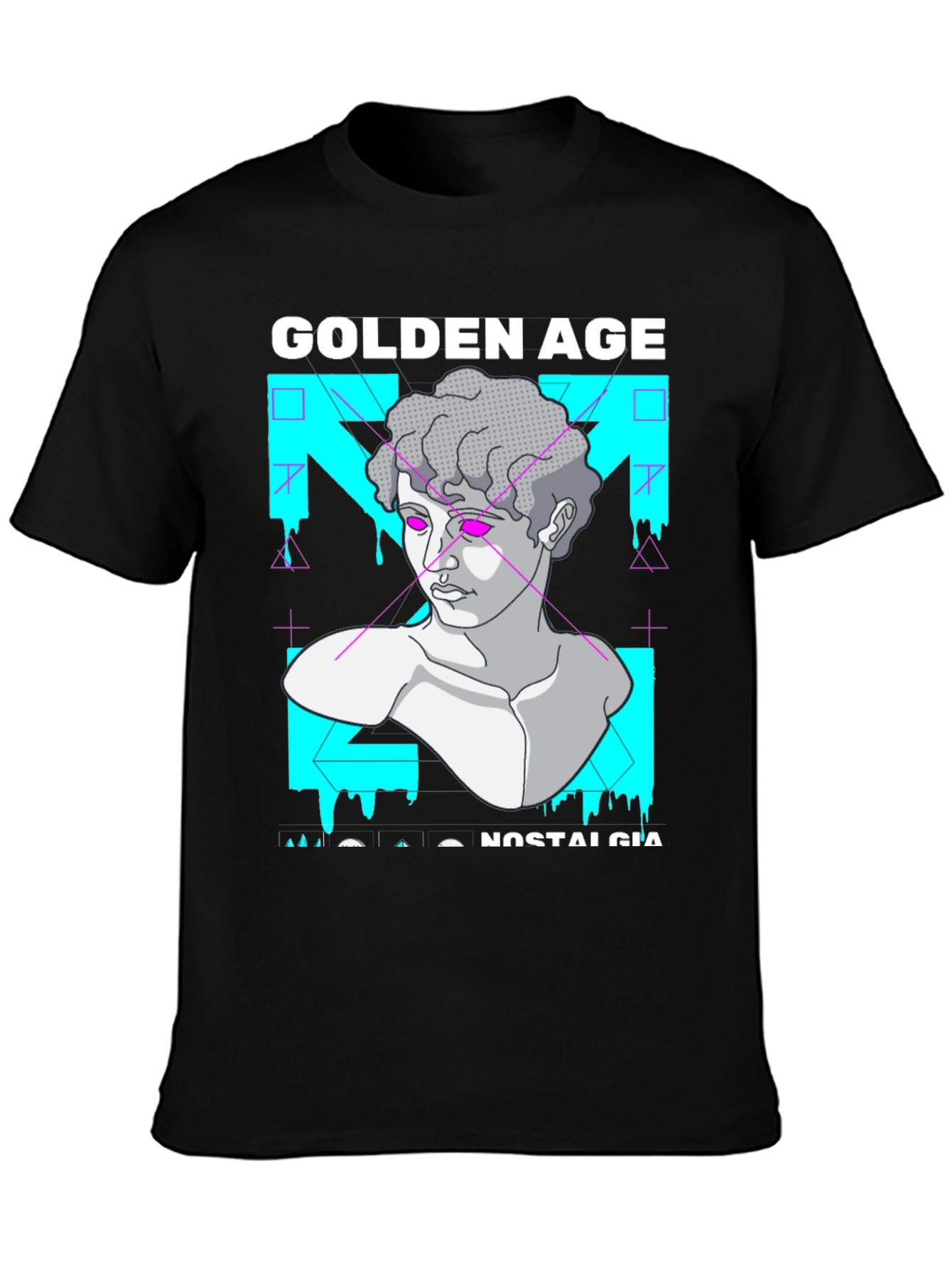 Golden Age Nostalgia Graphic Print T-Shirt