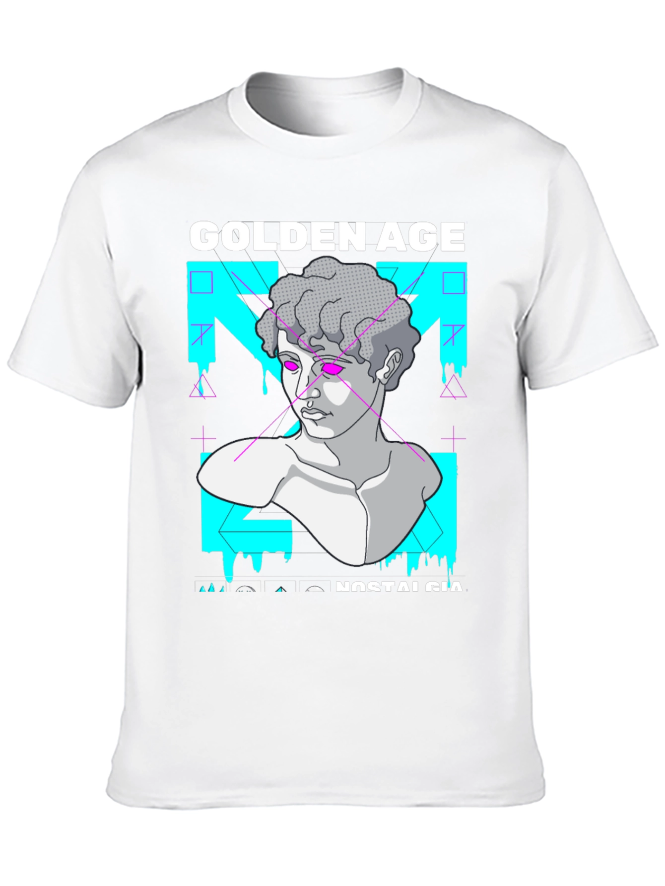 Golden Age Nostalgia Graphic Print T-Shirt