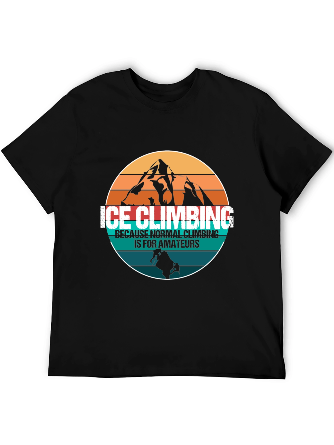 Ice Climbing Graphic T-Shirt - Adventure Apparel