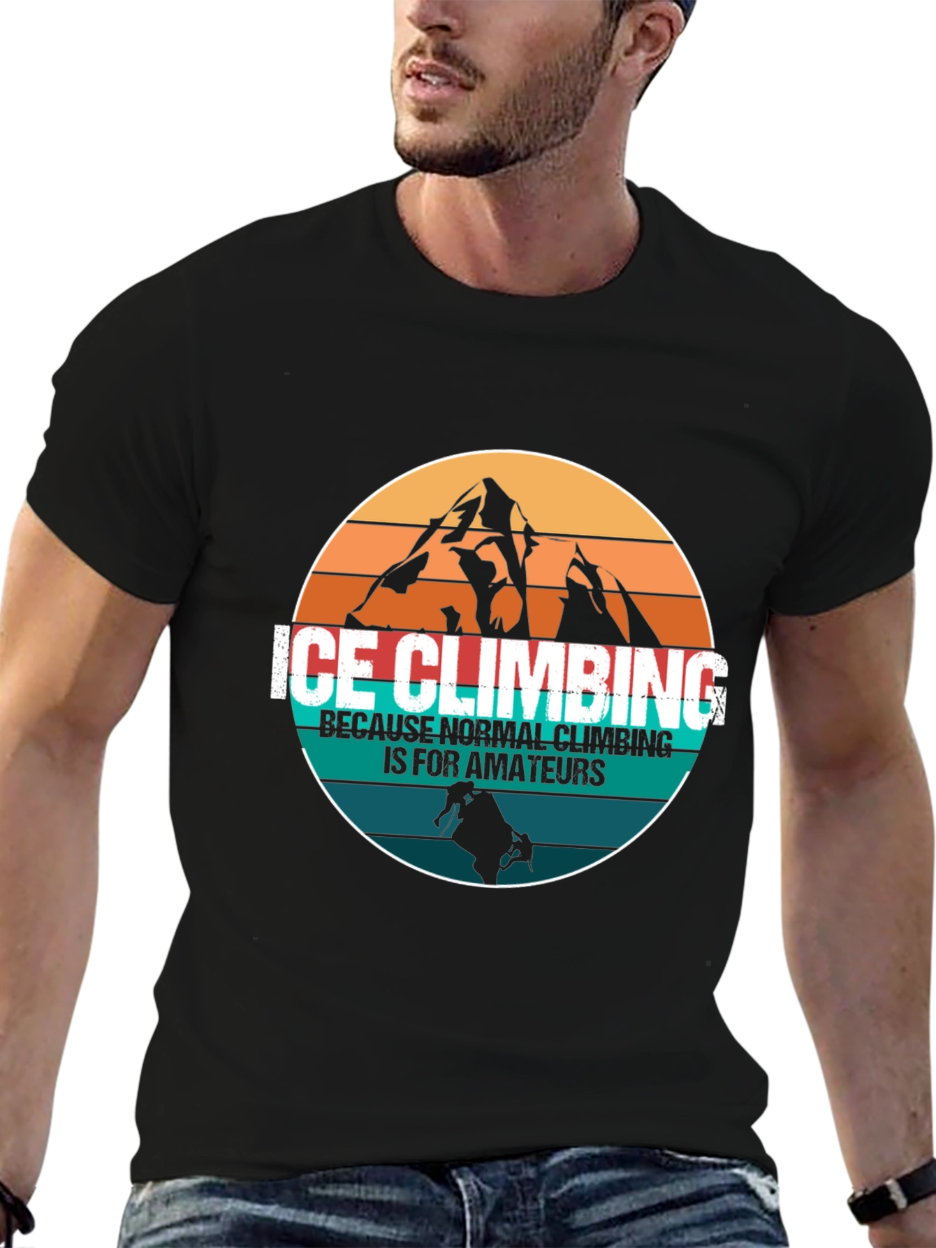 Ice Climbing Graphic T-Shirt - Adventure Apparel