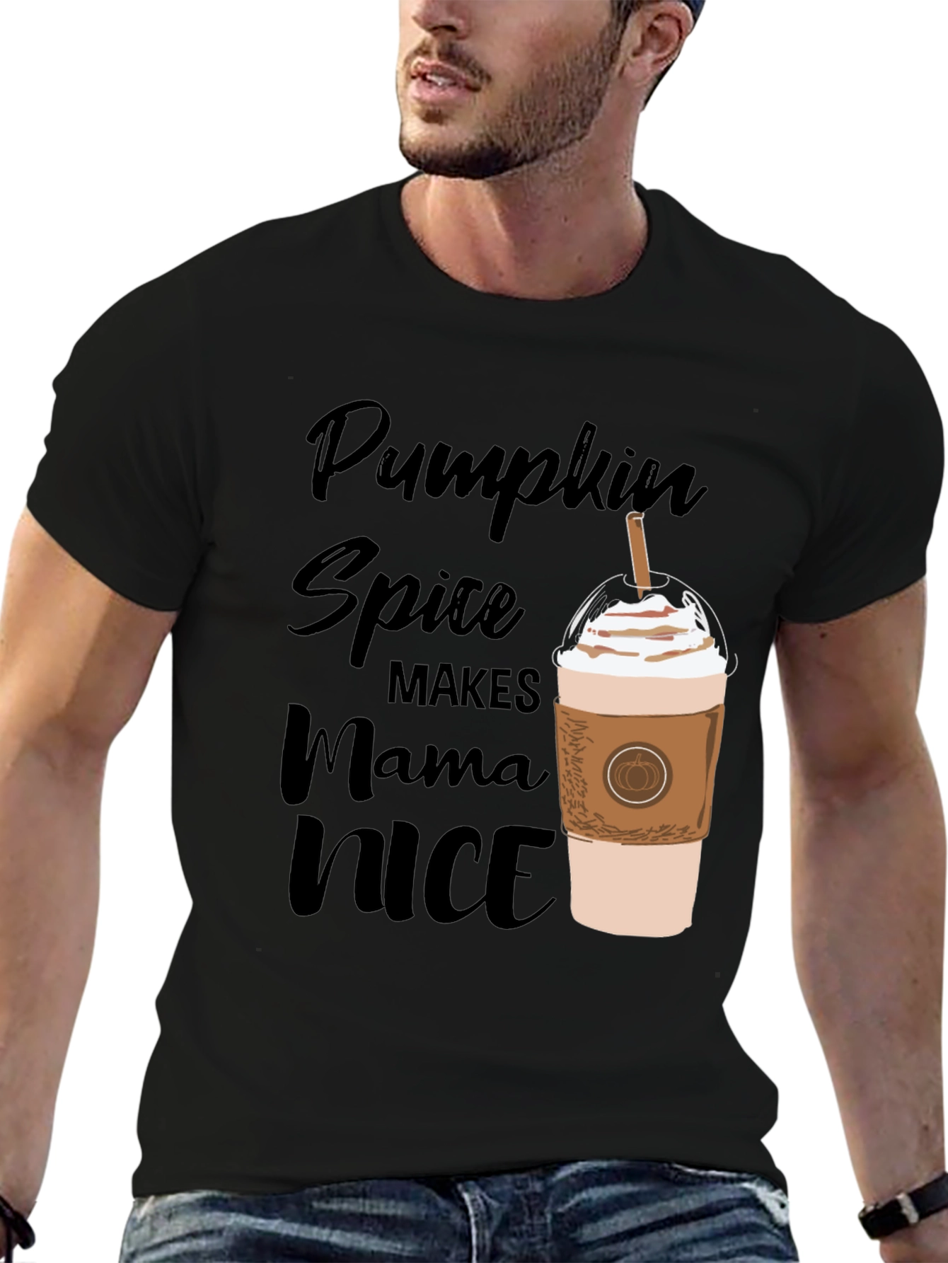 Pumpkin Spice Mama Nice Graphic T-Shirt