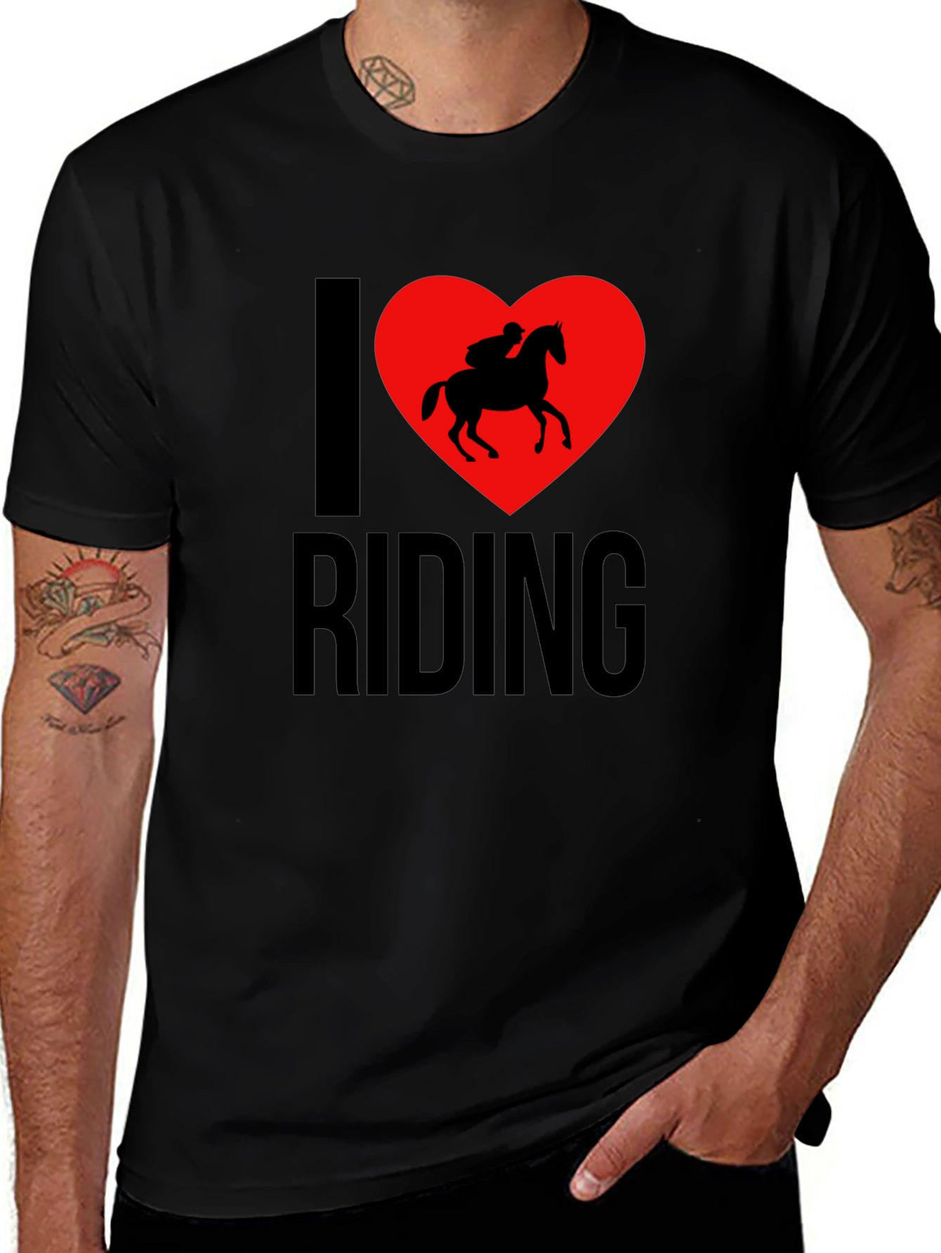 I Love Riding T-Shirt - Horseback Riding Tee