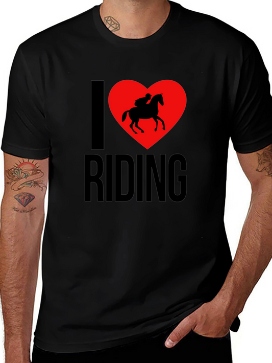 I Love Riding T-Shirt - Horseback Riding Tee