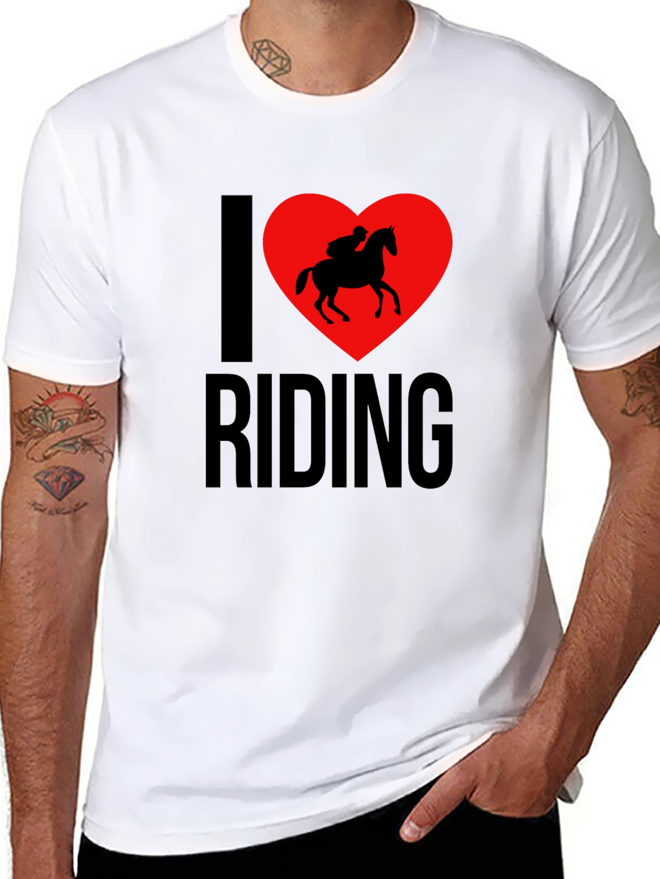I Love Riding T-Shirt - Horseback Riding Tee