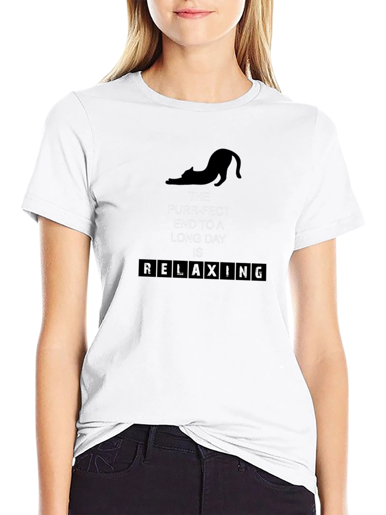 Purr-fect Relaxing Cat T-Shirt