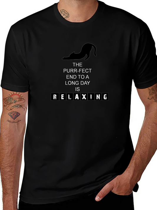 Purr-fect Relaxing Cat T-Shirt