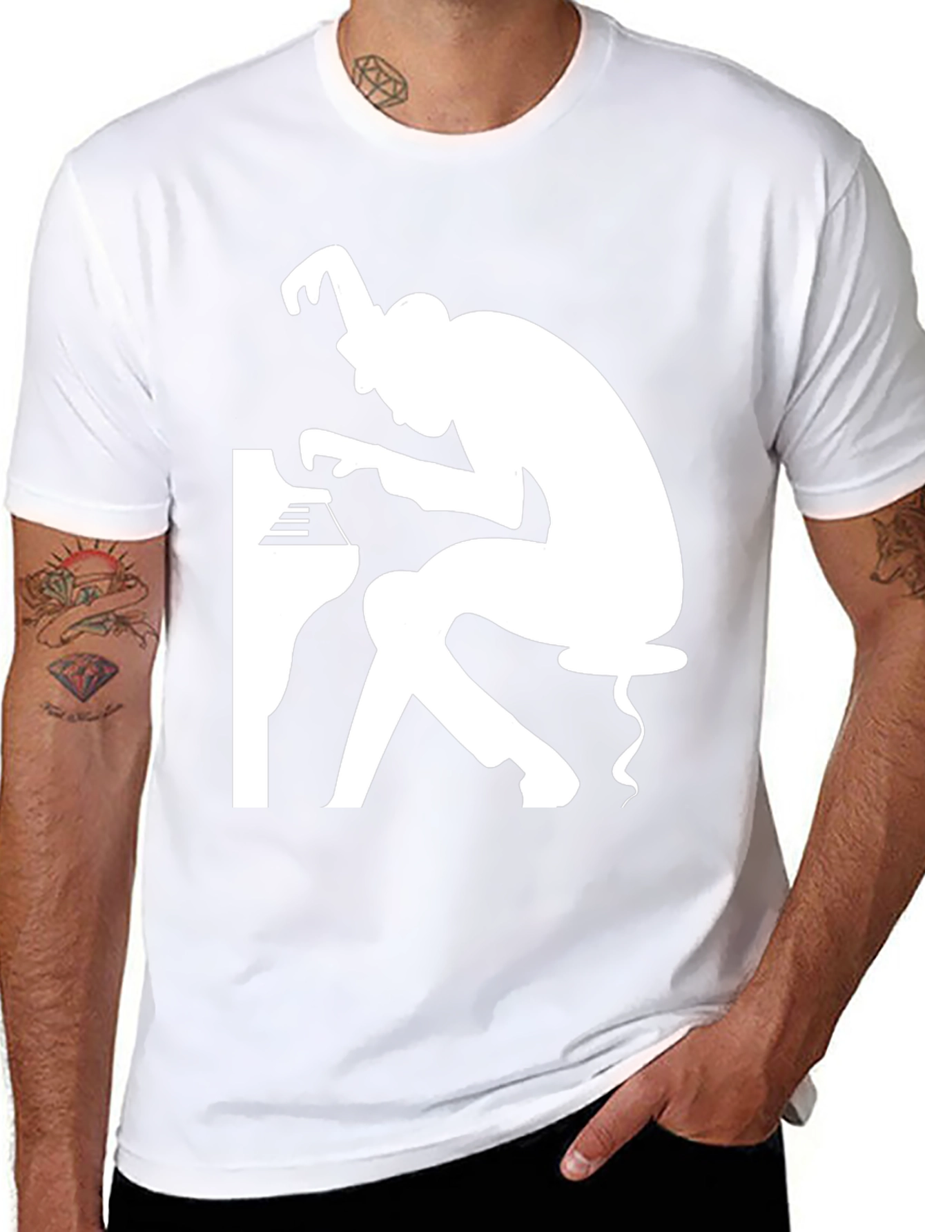 Jazz Pianist Graphic T-Shirt - Cool Music Tee