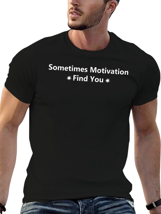 Motivation Find You Black Graphic Tee